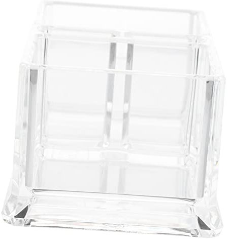 BEBEMOKO Scatola Porta Bustine Di Tè Trasparente Contenitore Per Bustine Tè Diviso e Piccoli Snack Organizzatore Da Cucina o Ufficio