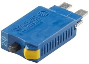 HELLA 8JS 174 326-041 Sicherungsautomat - 20A - 28V - gelb - manuell (Handbetätigung)/thermisch