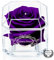 A 100% Real Rose That Lasts Years - Eternal Petals, Handmade in UK, Flowers Delivery Next Day Prime UK, Purple Rose – White Gold Solo with A Clear Crystal (Purple)