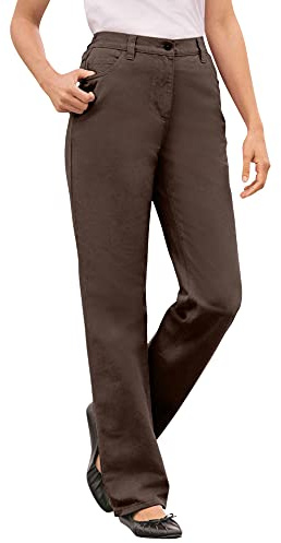 Woman Within Plus Size Petite Perfect All-Cotton Back-Elastic Denim Jeans - 20 WP, Chocolate