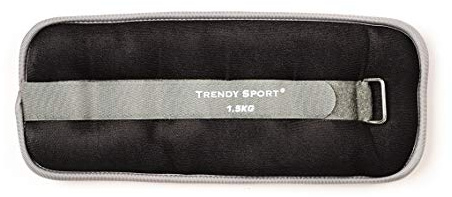 Trendy Sport Unisexe – Cheville et poignets lestés pour adulte Noir/gris 1,5 kg