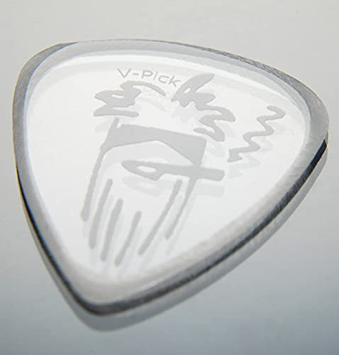 V-Picks™ »BILLY GIBBONS SIGNATURE - GUITAR PICK« Plektren für Gitarre - 1.5mm - Farbe: Crystal Clear