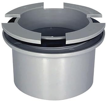 Ablaufrinne aus PVC für Zwinger mit flachem Boden, Ø 80 cm, Grau