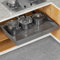 Aukimo Cajones Extraíbles para Cocina, Cajones Telescópicos Ajustables (32-53 cm de ancho x 43 cm de profundidad), Organizador de Cocina, Sin Taladro, para Armarios y Despensas (Gris)