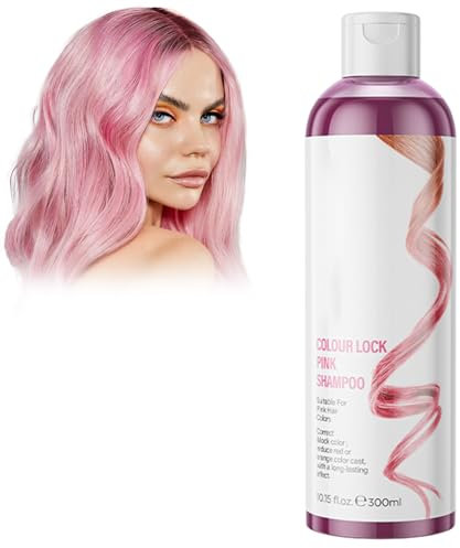Colour Lock Shampoo, Champú Sellador de Colour 300ml Champú de Depósito de Color, Protector para Cabello Teñido, Refresca y Sella el Color - Para un Tinte Brillante y Duradero (Rose)