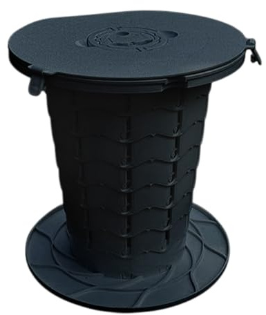 Sghtil Toilettes de camping, pot portable pour le camping – Siège étanche de voyage pour voiture, peut supporter 400 kg – Pot seau pour hôpital, camping-car, bateau, camion