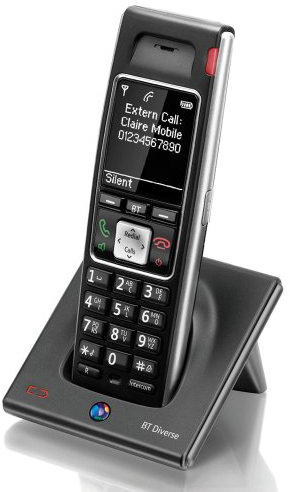 BT Diverse 7400 Dect Cordless Additional Handset - Black
