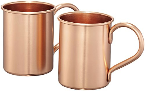 noTrash2003 Moskow Mule Mug Set de Tazas de Viaje con Revestimiento de Cobre ...