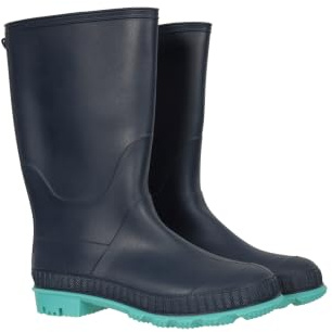 Mountain Warehouse Plain Kids Waterproof Wellies Boys Girls Navy 12
