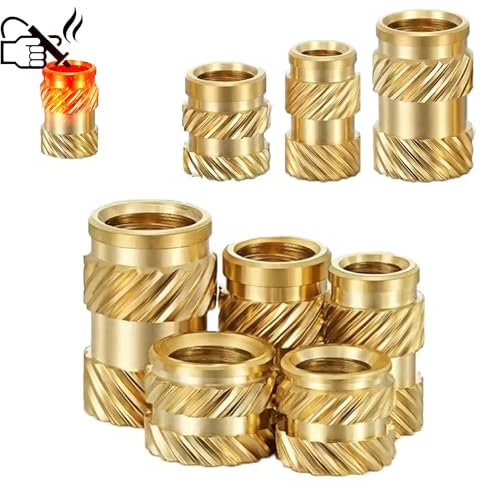 M4 x 6 x 5mm, 50 Stück Gewindeeinsatz Rändelmutter Einpressmutter Heat Set Insert 3D Drucker