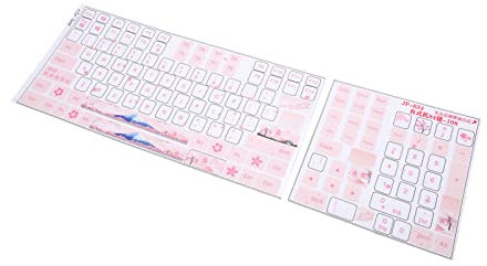 Universal English Keyboard Stickers, Background with White Lettering Keyboard Letters Replacement Stickers for Computer Laptop Notebook Desktop