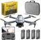 Killerbee X1 SE Sky Predator - Drohne mit Dual-Kamera - Geeignet für Kinder und Erwachsene - Bürstenlose Motoren - Ultra Fly More Combo - 48 Minuten Flugzeit - Inklusive Tasche und 4 Batterien