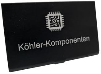 Visitenkartenetui aus Aluminium mit Gravur | Personalisiertes Etui für Männer & Frauen | Geschenk für Business, Büro, Kunden, Kollegen