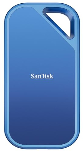 SANDISK Creator Pro Portable SSD 4 TB (Für Content Creator, robuste Bauweise, 2.000 MB/s Lesen & Schreiben, USB-C, Fallschutz bis 3 m, IP65, inkl. 1 Monat Adobe Creative Cloud)