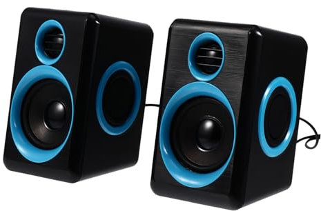 SHINEOFI Mini Altoparlanti per Computer Portatile e Desktop, Altoparlanti USB 2.0 Compatti Leggeri per Laptop, Adatti per Casa, Festa e Auto Suono Chiaro e Portabilità