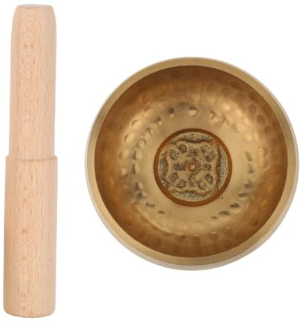 FUTUREORYY Cuenco de Sonido Martillado Mano Mini Cuenco Tibetano para Meditación de Meditación para Yoga y Relajación para Principiantes y Mujeres