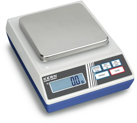 Kern & Sohn wlpa1000 440 Serie Präzisions-Waage, 130 mm x 130 mm Plattform, 165 mm Länge x 230 mm Breite x 80 mm Höhe, 1000 g Bereich-Wägezelle Skala, 0.1 g