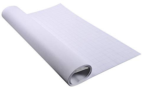 Exacompta 37651E Flipchartblock Standard, 60 g/m2, 65 x 100 cm, 48 Blatt, kariert, weiß, 1 Rolle
