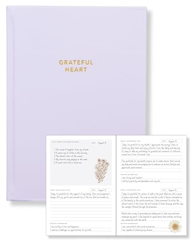Daglig tacksamhetsdagbok för kvinnor – 6 månaders skrivmeddelanden och drömdagbok – självjournal och mindfulness journal