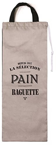Sac à pain Bistrot taupe/noir