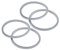 DRELD 4 Pcs Mixer Dichtungsring Mixer Ersatzteile Gummidichtungsringe mit Lippe Ersatzgummi-Dichtungsring Nutribullet Mixer Dichtung Kompatibel mit Nutri Bullet Mixer 600W 900W Serie