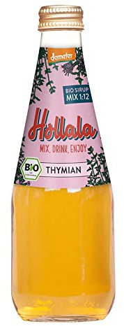 Hollala Thymian Sirup - Demeter Qualität, 0,33l Flasche, 1 Stück