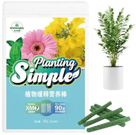 Plant Food Spikes - 18 Pieces Plant Nutrition Barr | Nutrient-Rich Plant Stick Nutrition Barr | Sticks Plant Food for Fruit Trees, Vegetables, Flowers, Medicinal Materials, Roots, and Tubers