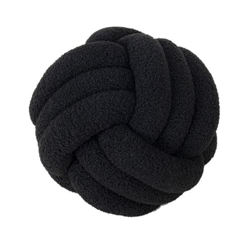QWWQYDY Cojin Nudos Cojín con Nudo de Mano for sofá, Almohada Ultra Suave compañía, Decorativa, Bola Anudada Tejida a, cojín for, rellena for el hogar(Color-A)
