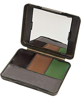 Maquillaje de camuflaje para la caza.