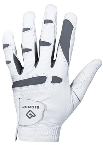Bionic Herren Performance Pro Golf Handschuh (Linke Hand, Cabretta-Leder), Herren, Performance Pro, weiß