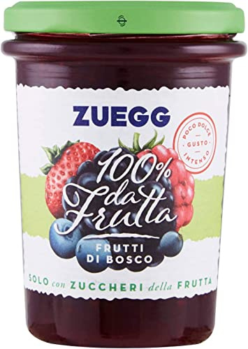 6x Zuegg Frutti di bosco sylt bär sylt 100 % frukt Italien 250 g