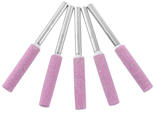 Paialu 5PCS 3/16 Chainsaw Sharpener Grinding Stone File Sharpener for Garden Lawn Mower Chainsaw Parts