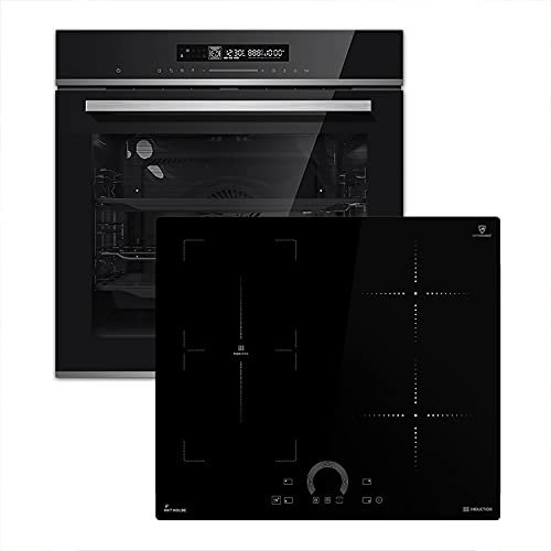 Autarkes Herdset: 60cm Einbaubackofen EB8017ED | 59cm Induktionskochfeld IH85901FZ | Katalyse | Pizzafunktion | Grill | Umluft | Heißluft | Automatik-Timer | SET8017IH592FZ