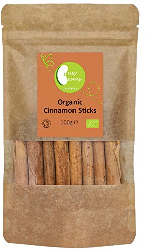Organic Ceylon Cinnamon Sticks - Certified Organic- by Busy Beans Organic (100g)