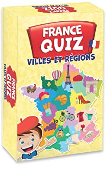 KANGUR Quiz France Villes et Régions Jeu Familial Jeux de Société v. FR | 54 Cartes 7+ Enfants Adultes Cartes
