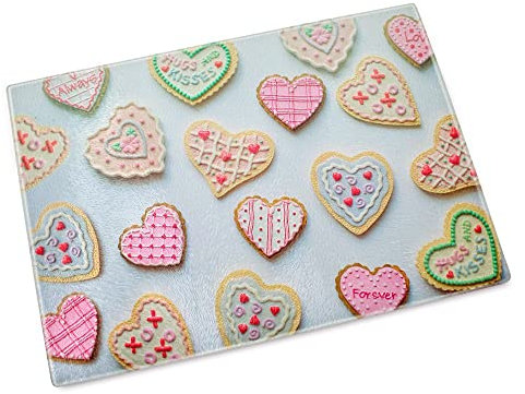 Ocadeau Planche à découper Rectangle en Verre personnalisée Photo – Planche de découpe de Cuisine en Verre avec Photo imprimée – Planche découpe Rectangle Cuisine 20x28,5 cm