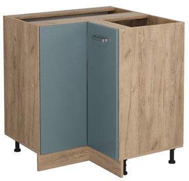 Vicco Mobile ad angolo cucina R-Line, Grigio-blu, 75.6 cm senza piano di lavoro, per la libera combinazione all'interno di sistemi cucina modulari