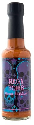 Big Ginger Sauce Co | Naga Bomb Ghost Edition Hot Sauce | Chilli Pepper Sauce | Bottle 150ml