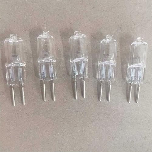 WYLIELAMSH 5PCS GY6.35 Double Pin Base 24V Stage Halogen Lamp 75W G6.35 Machine Work Lamp,75w