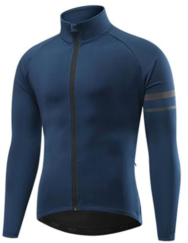 Vestes de cyclisme pour hommes imperméables et respirantes maillot de vélo pour hommes coupe-vent léger pour vélo de route hauts d'équitation vêtements de cyclisme,Blue-ASIA2XL/EURXL