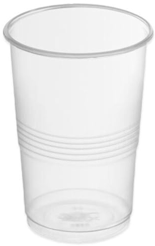 Acan Tradineur - Pack de 100 Vasos Reutilizables de plástico, Modelo Litrona, 100% reciclables, Extra Resistentes, higiénicos, apilables - 15 x 11,5 cm - 1000 ml
