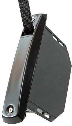 IdeaGenesis - Recogedor Persiana con Frente de Aluminio para empotrar en persianas enrollables interior. Enrollador persiana para embutir en obra. Sistema Universal Resistente (Negro, cinta 20mm)