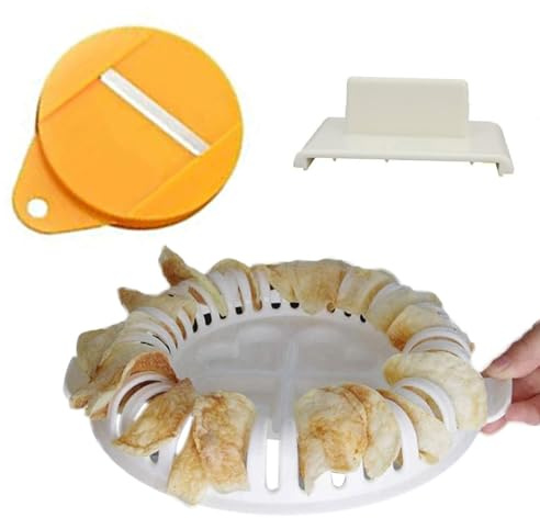 Microondas Para Hacer Patatas Fritas | Bandejas De Patatas Fritas Sin Aceite, Sal Y Aditivos,Herramienta Para Hornear En Casa Para Papas Fritas Caseras Sin Grasa Fáciles De Ensuciar, Accesorios De Coc