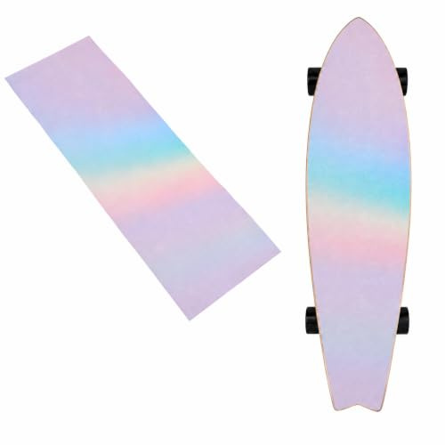 SUPVOX Rainbow Skateboard Grip Tape Non Slip Traction Sheet for Boards
