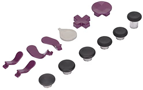 Xiuganpo Parti di Ricambio per Accessori da Gioco Series 2, Kit Premium in Acciaio Inossidabile per [6 Levette di Scambio Mod in metallo] [paddle viola] [pad D] [strumento di regolazione] per