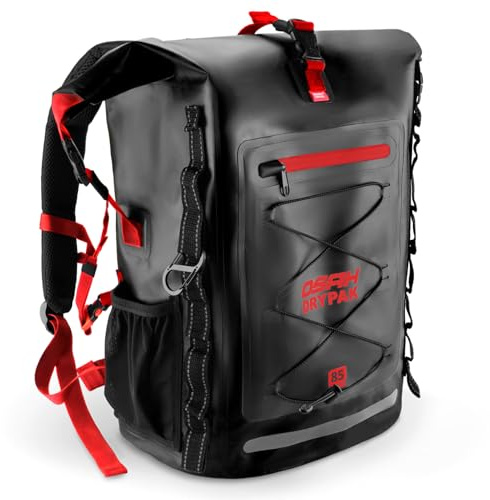 OSAH DRYPAK Sac à Dos Étanche Dry Bag 25L/35L/55L/85L – Sac Imperméable Roll-Top Résistant pour Randonnée, Garde l’Équipement au Sec pour Voyage, Kayak, Bateau, Camping, Rafting et Pêche