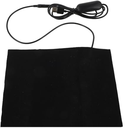 COLLBATH Cojín calefactable para silla - Almohadilla térmica recargable por USB para soporte lumbar, almohadilla calefactora para asiento trasero, para oficina, hogar, camping, trabajo y estudio en