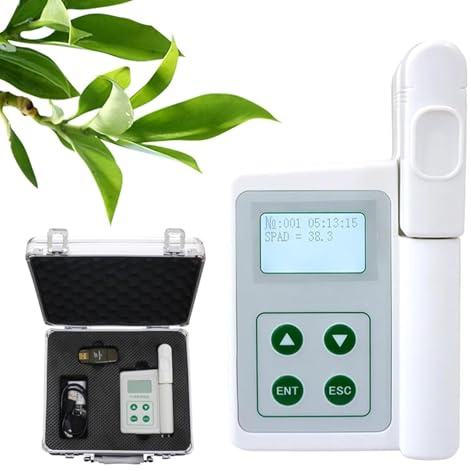 Medidor de clorofila portátil con pantalla LCD para una medición precisa de SPAD en agricultura e investigación
