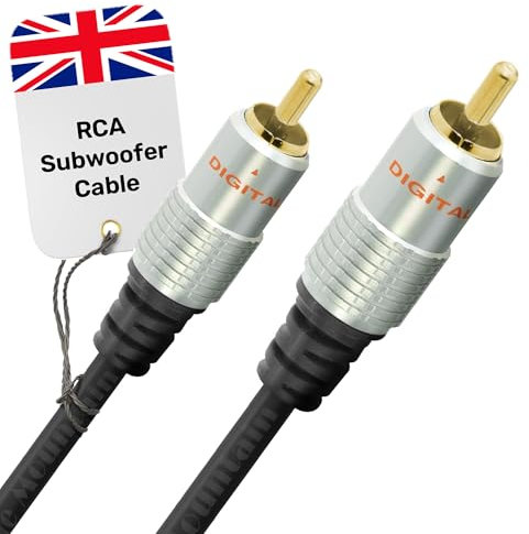 Cable Mountain 10m Gold Plated Single RG59 Coaxial Phono Cable for SPDIF/Digital Audio and Composite Video Cable