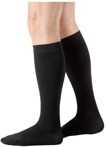 Kompressionsstrümpfe a-d Juzo Dynamic Cotton Rib kurz Gr.II KKL.2 Pfeffer geschlossene Fußspitze